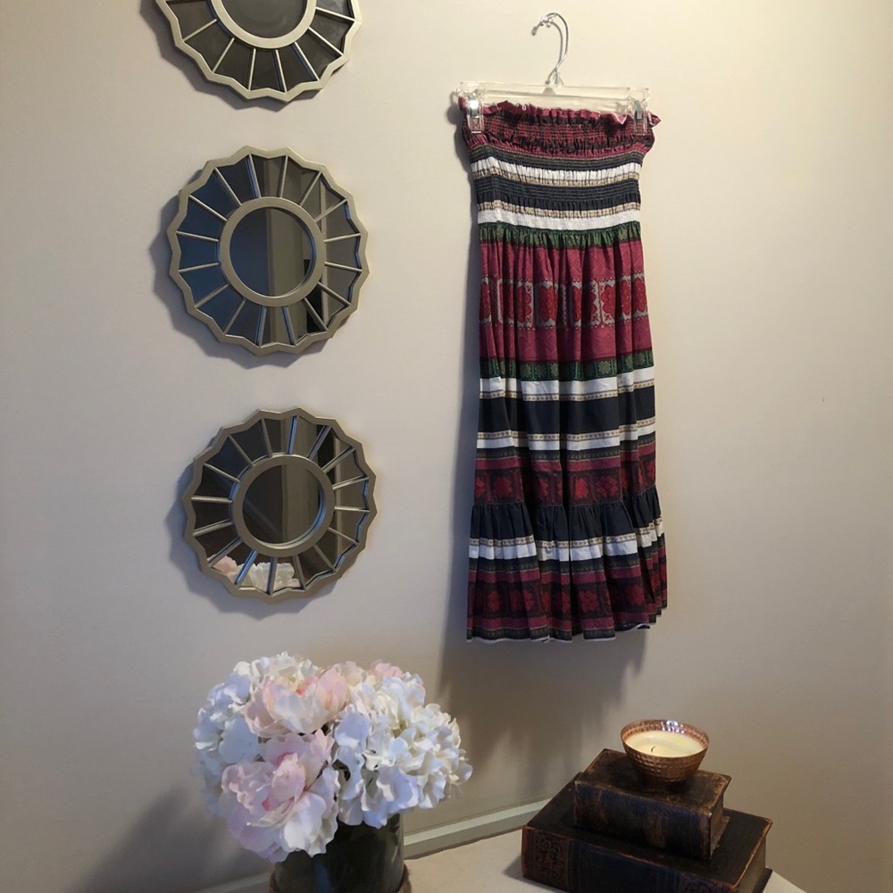 Strapless summer dress